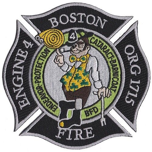 Boston Engine 4 Celtic Fire Patch  NEW 