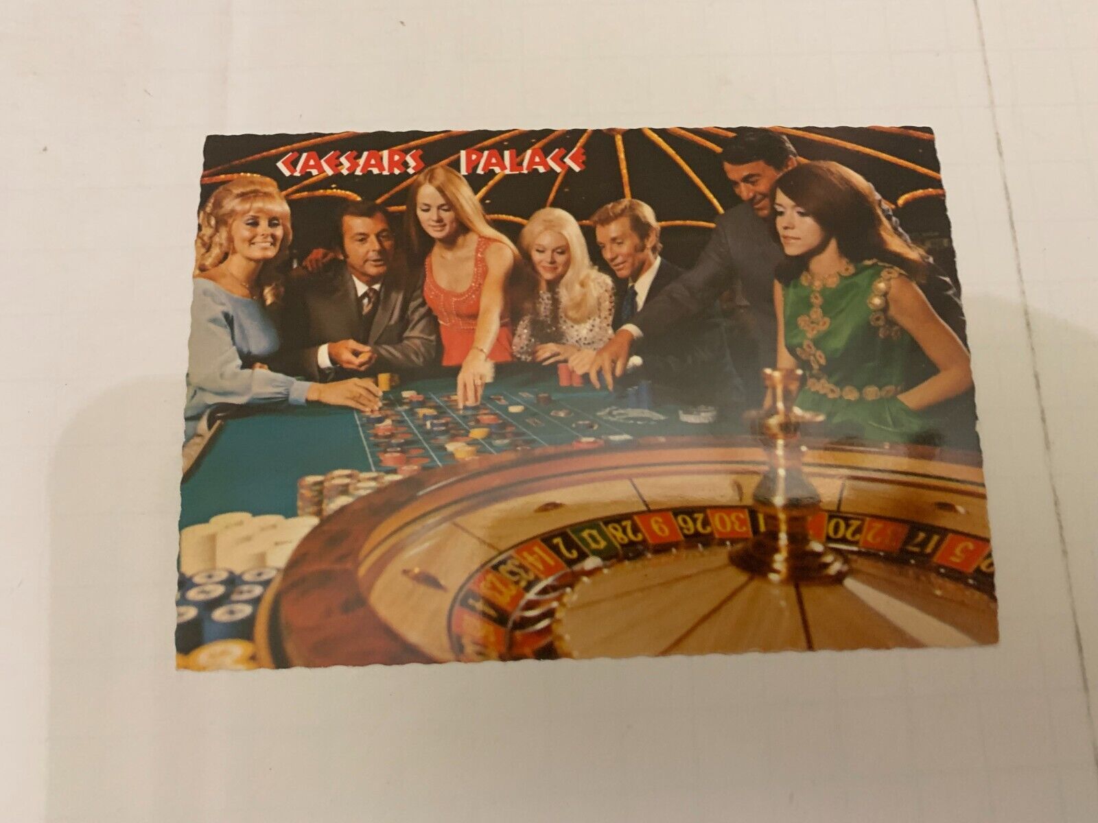 c.1960\'s Caesars Palace Casino Roulette Wheel Las Vegas Nevada Postcard