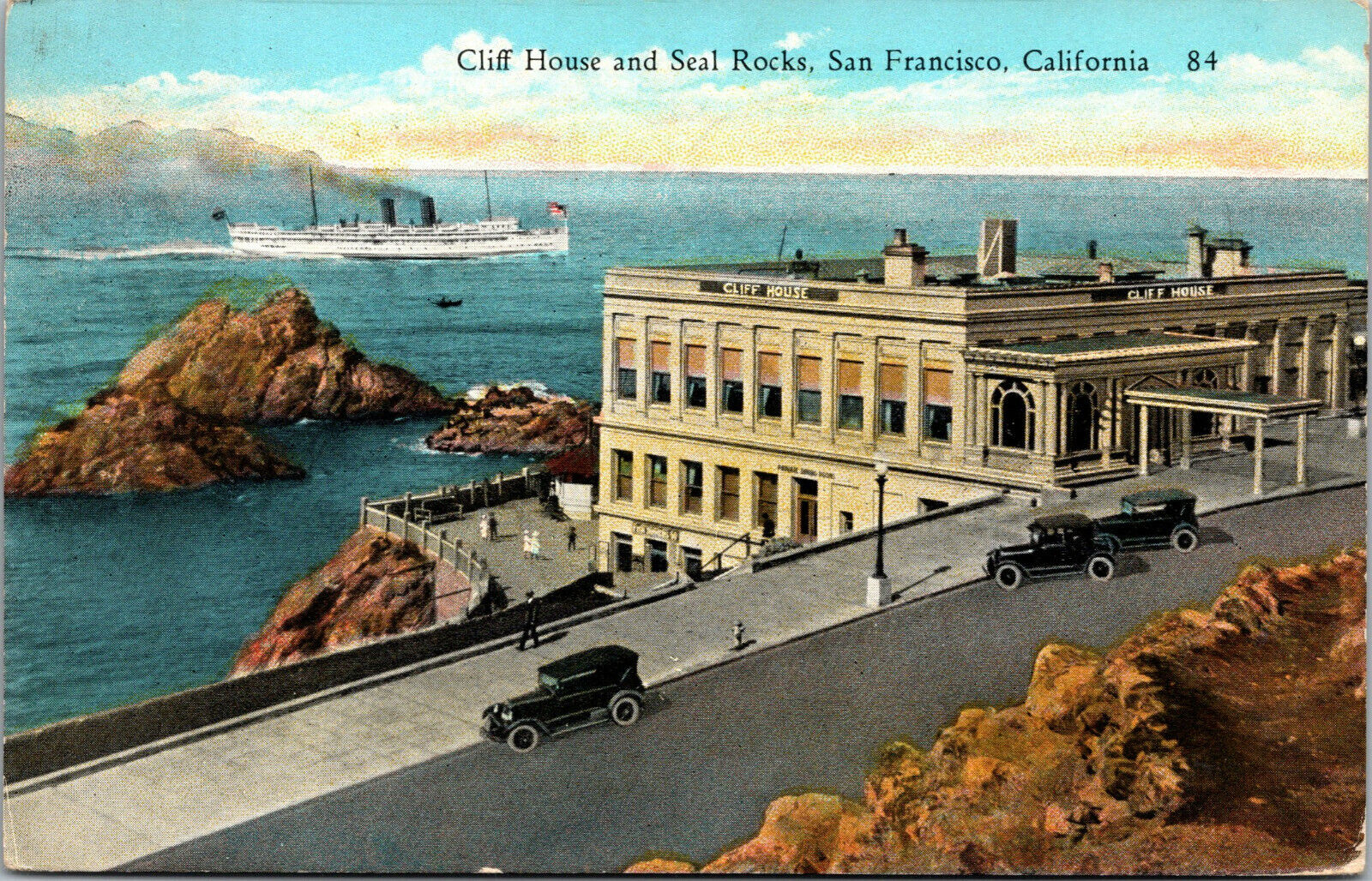 Vtg 1910s The Cliff House and Seal Rocks San Francisco California CA Postcard