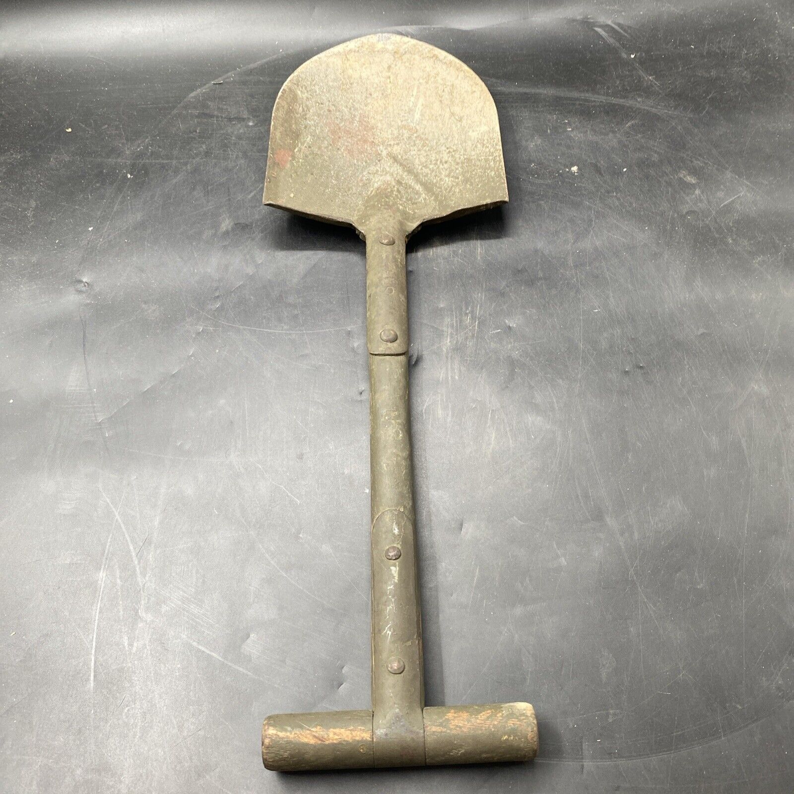 WW2 US AMES Army Trench Shovel M-1910 T-Handle WWII Original