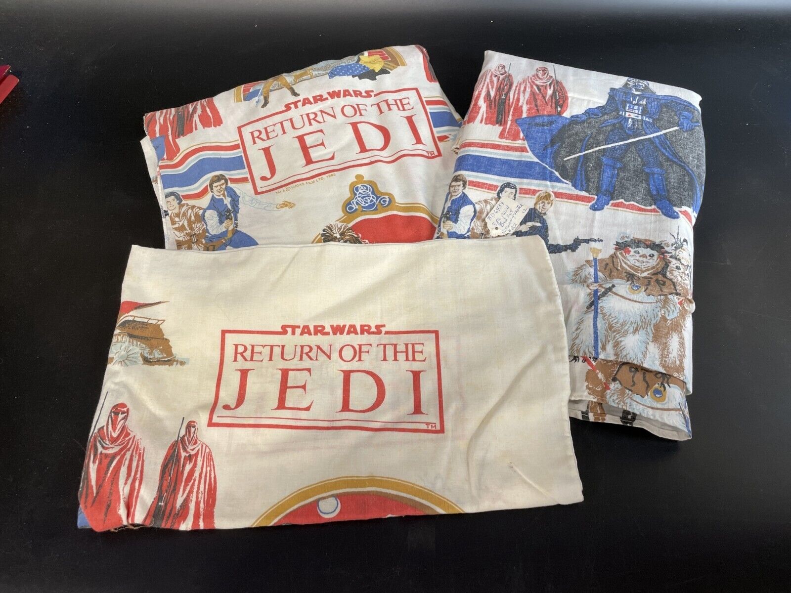 Vintage 1983 Star Wars Sheet Set - Return Of The Jedi - Lucas Film - Chewbacca