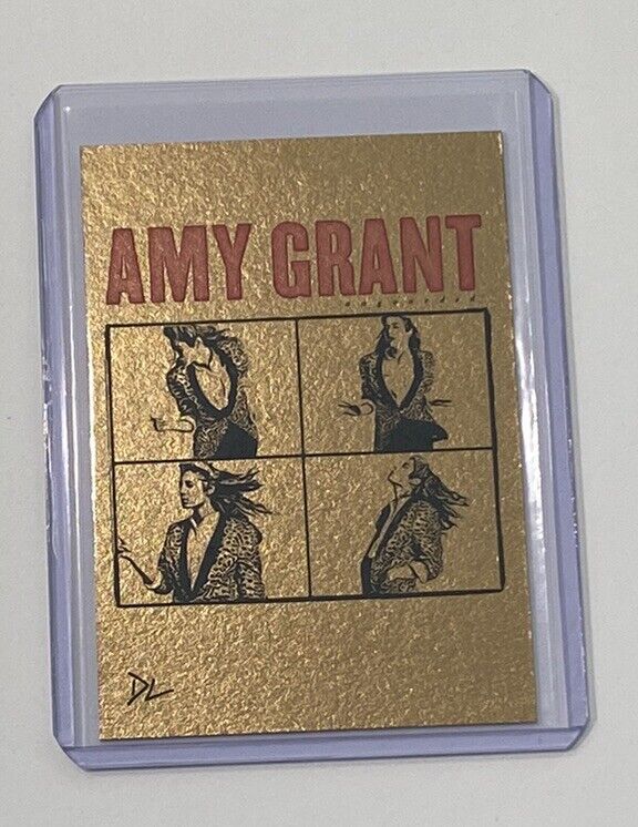 Amy Grant Gold Plated Limited Edition Artist Signed “Unguarded” Trading Card 1/1