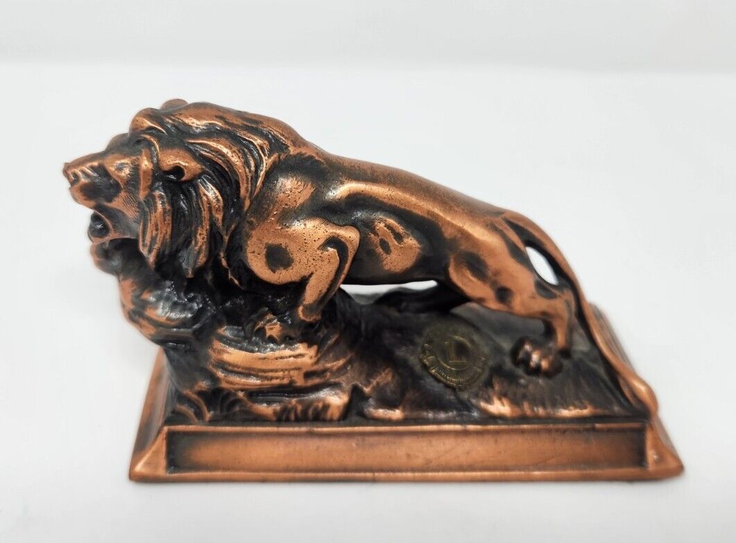 Vintage Lions Club International Lion Figurine Paperweight 