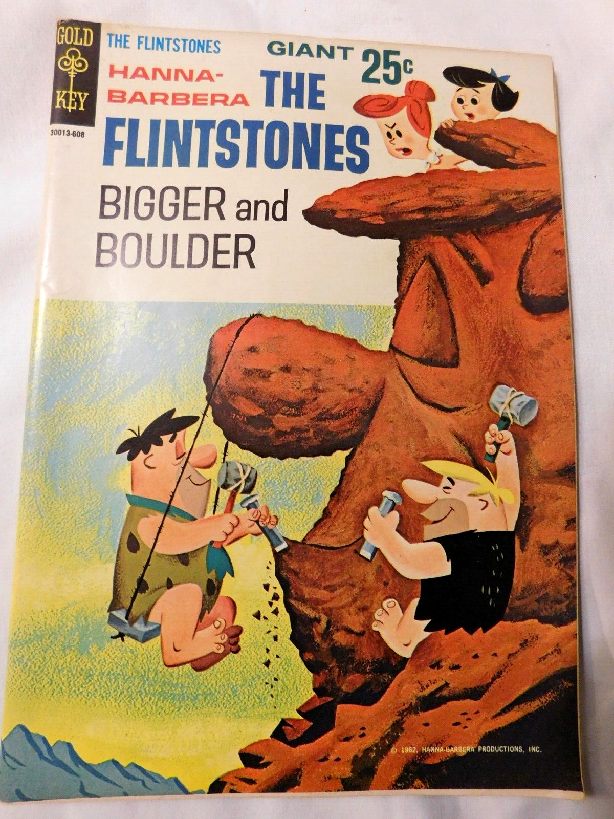 THE FLINTSTONES BIGGER AND BOULDER NO. #2 GOLD KEY COMIC BOOK 1962