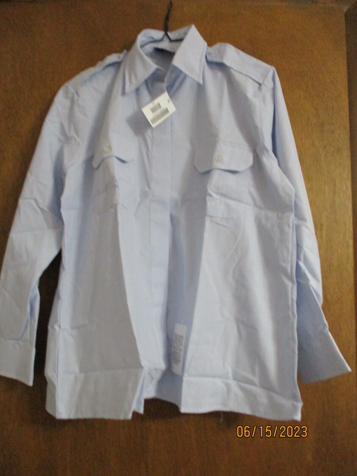 NEW/NOS-Women\'s DSCP Blue Shirt, Lg Sleeve, Size 13.5 Neck 42 Bust, 30/31 Sleeve