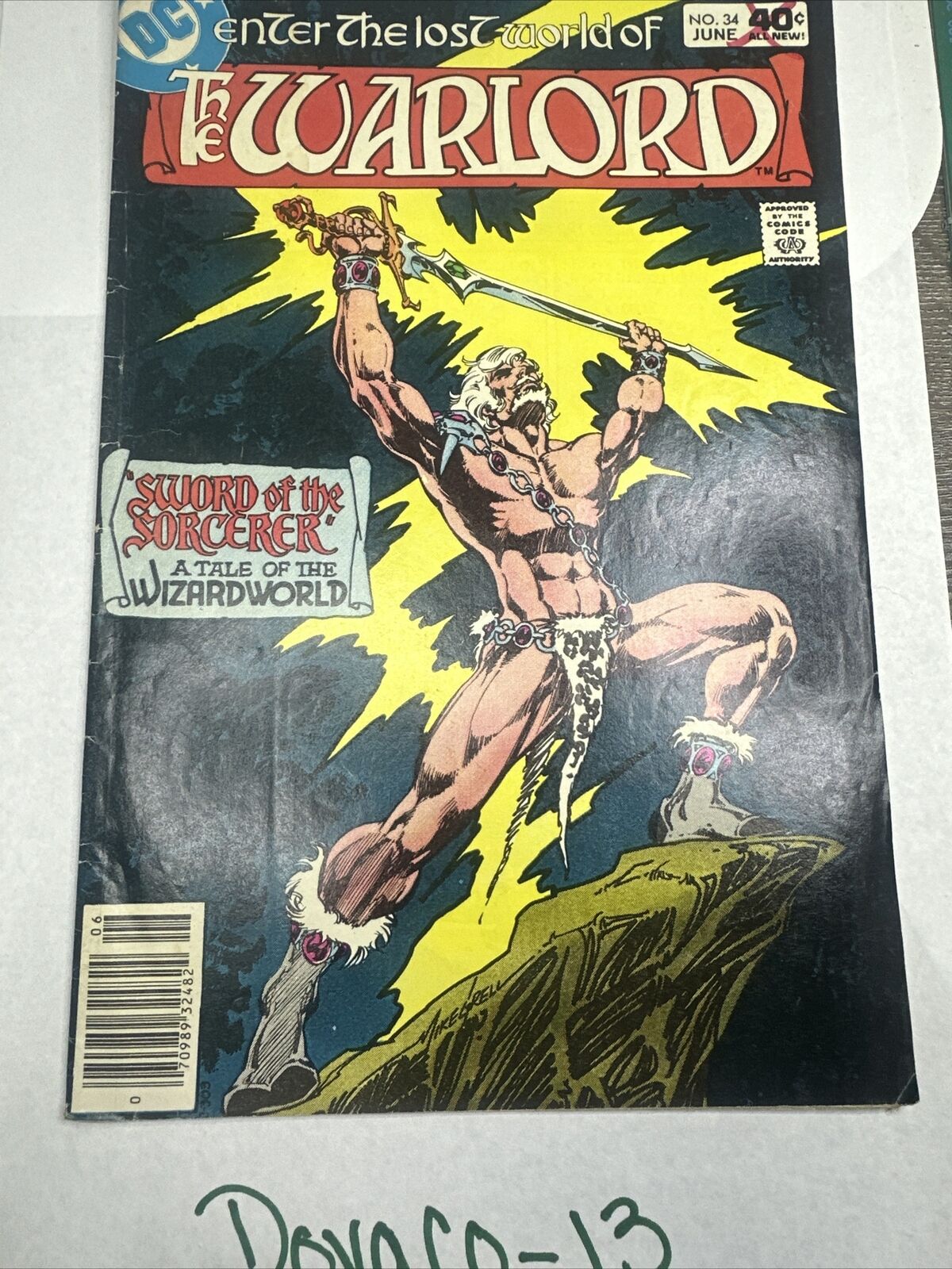 The Warlord Volume 5 No. 34 Sword of the Sorcerer (1980)