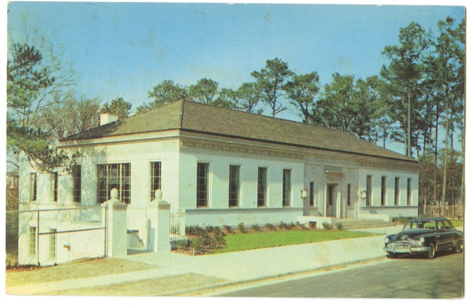 Columbus Ga Bradley Memorial Library Vintage Postcard Georgia Chrome