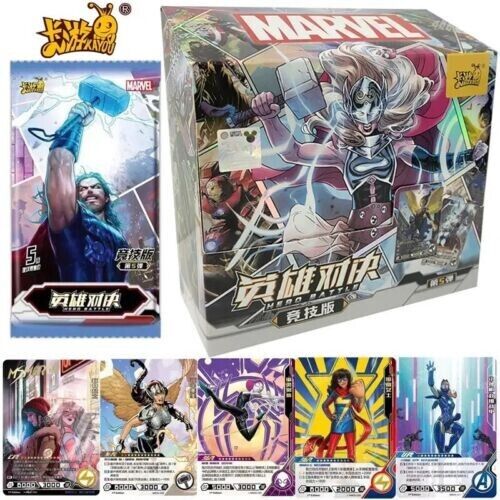 Kayou Official Marvel Disney Hero Battle Series 5 Thor 1 Box 20 Pack gift New