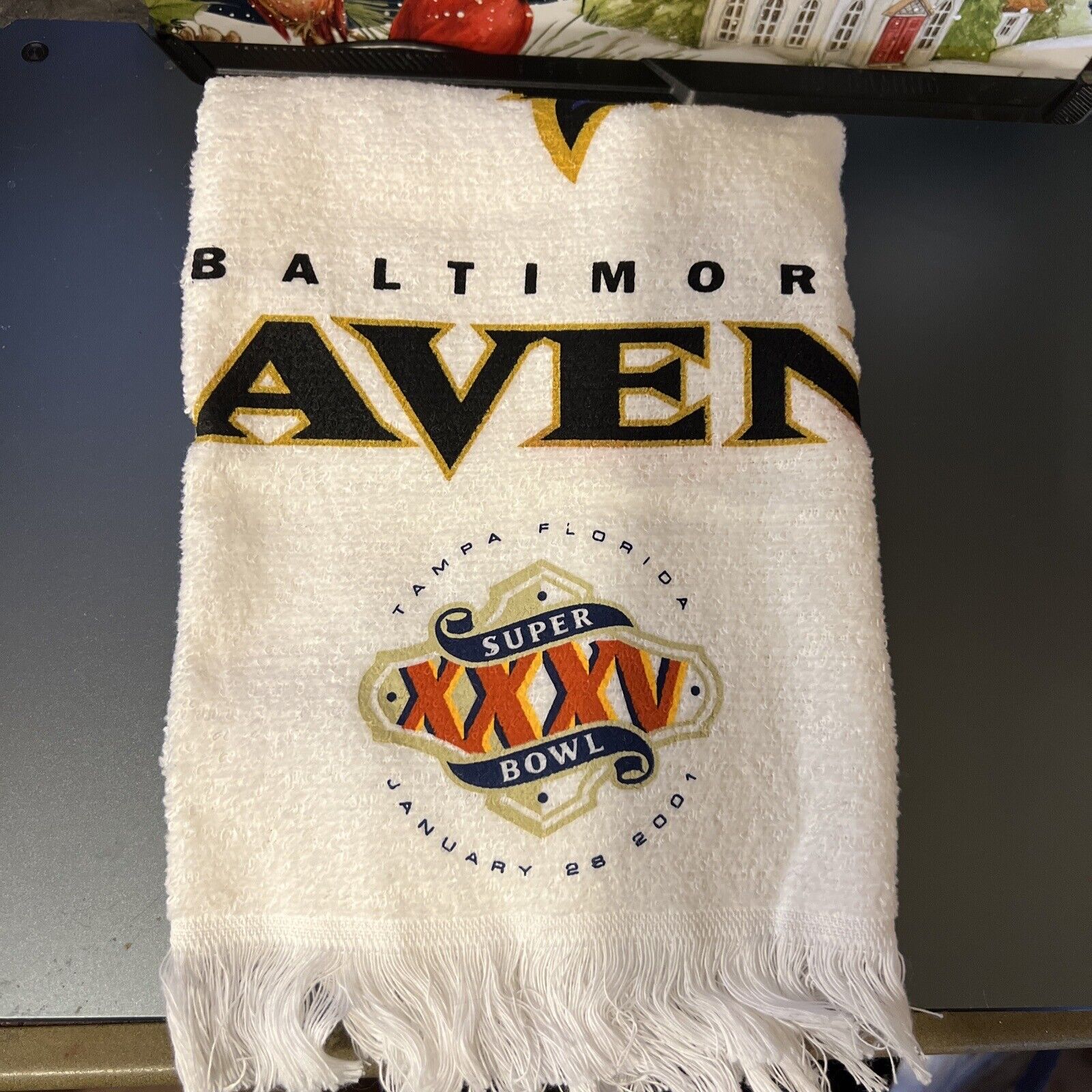 Vtg Baltimore Ravens Hand Towel