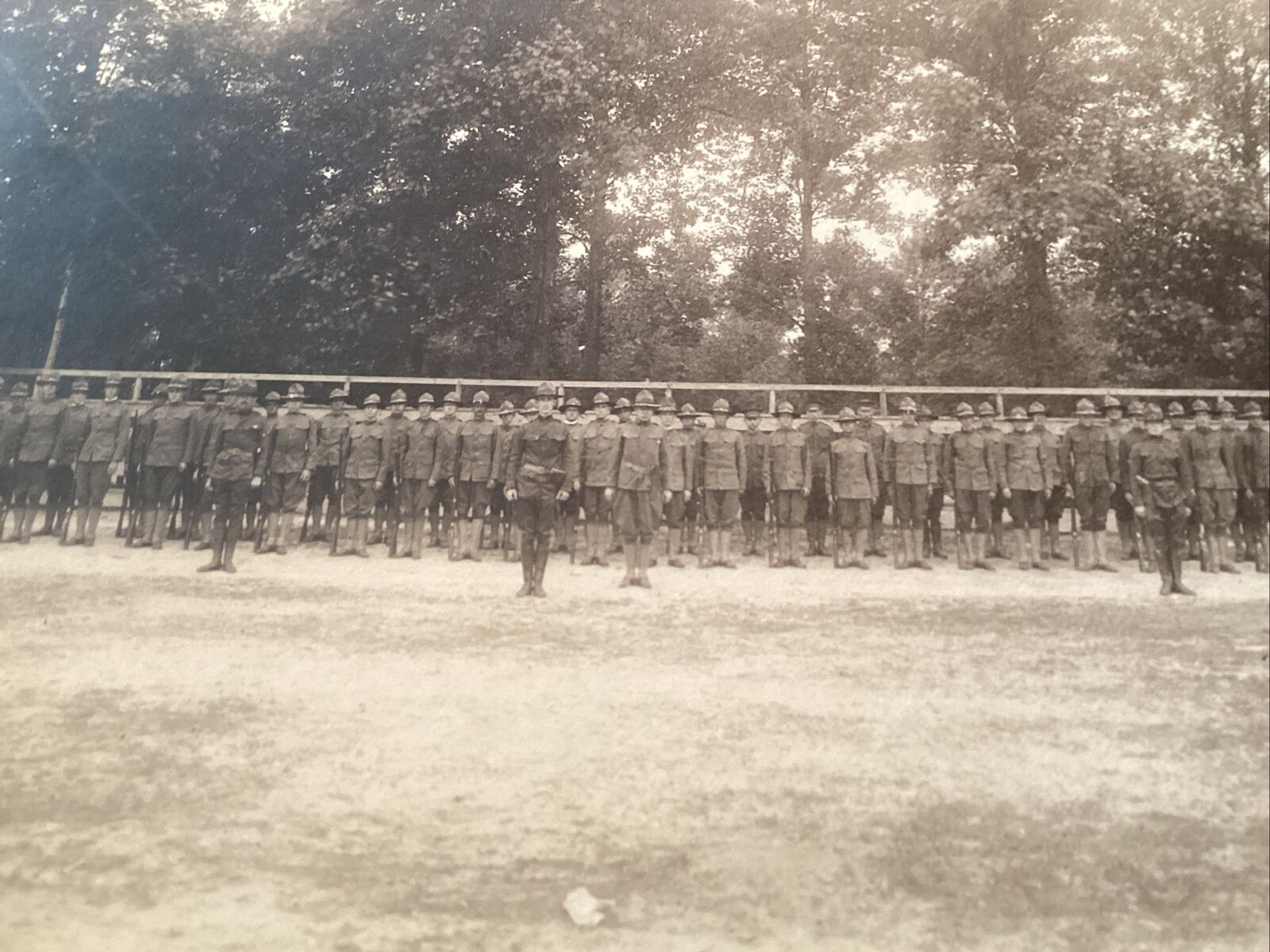 Antique Photo Military Soldier Formation Id Stafford Vineland NJ WWI World War 1