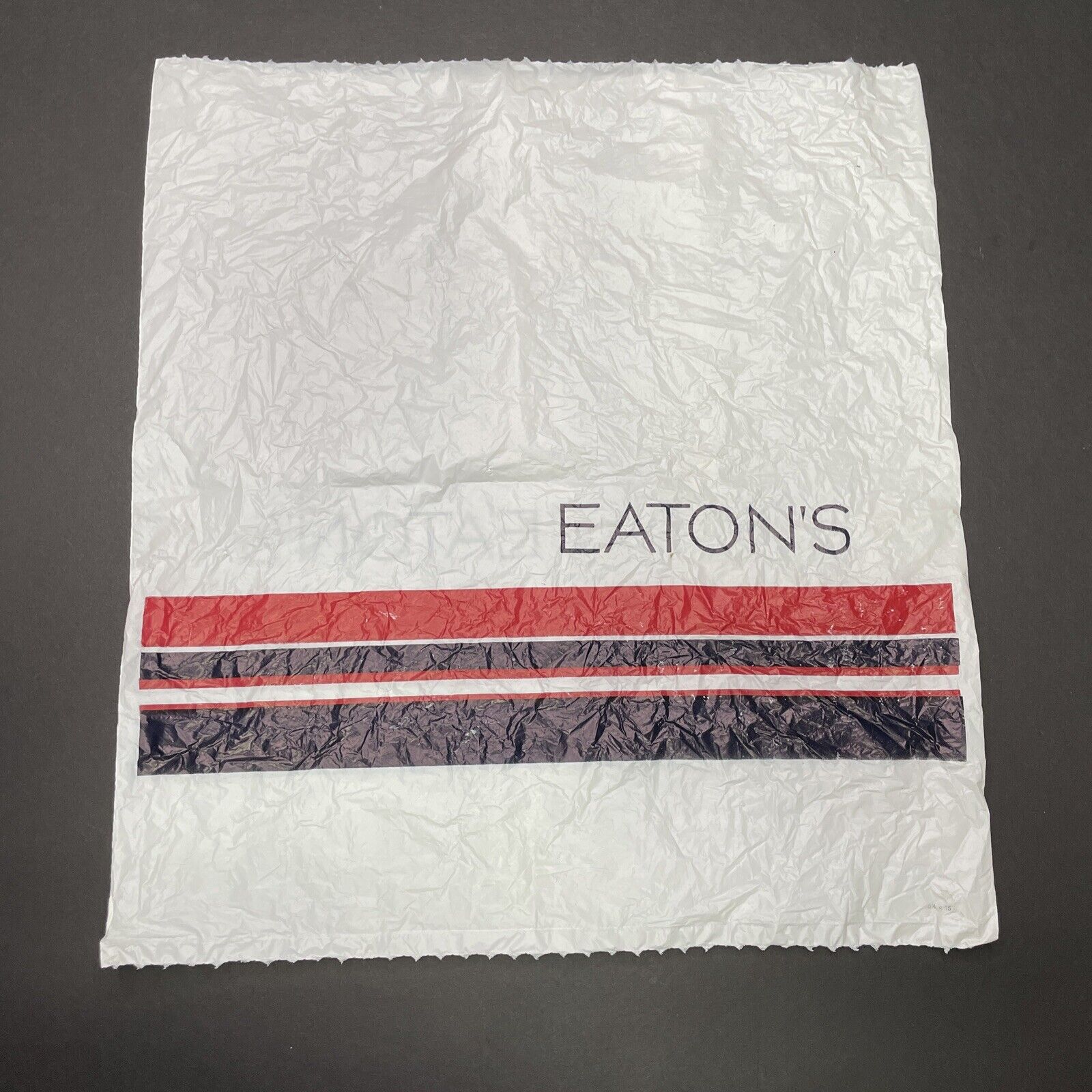 Vintage 1970s Eatons Department Store Plastic Shopping Bag Hamilton Ontario RARE