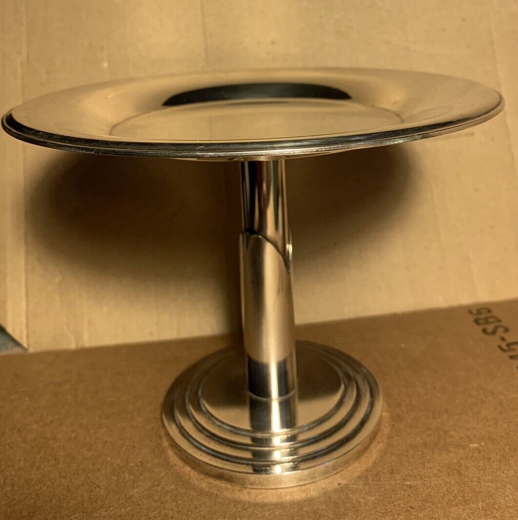 Vintage WMF Germany Art Deco Silver Plate Compote 5” Tall