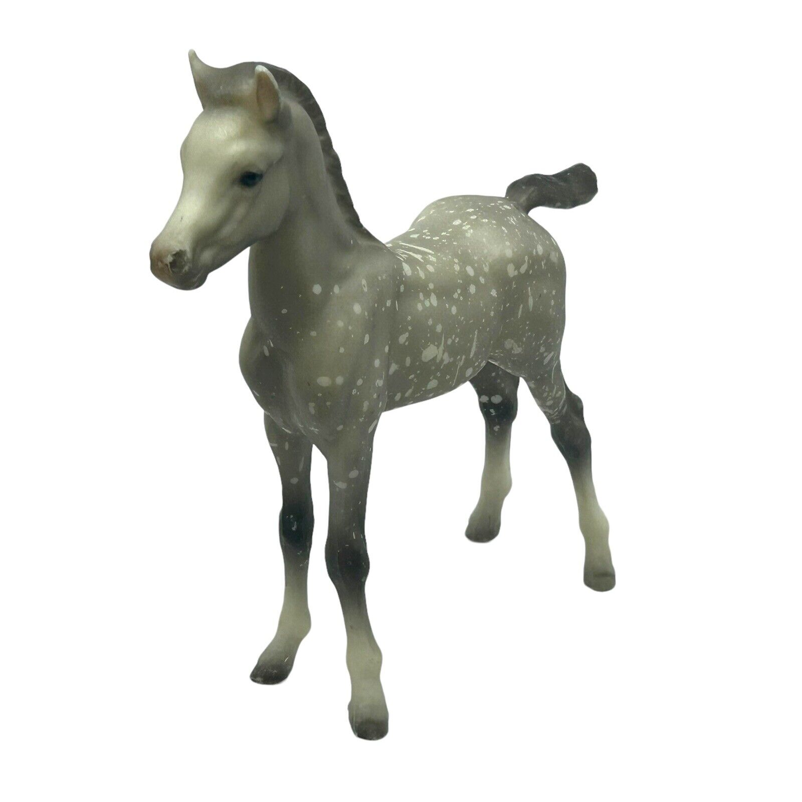 Breyer Horse #220 Dapple Grey Proud Arabian Foal Soft Matte Variation Vintage