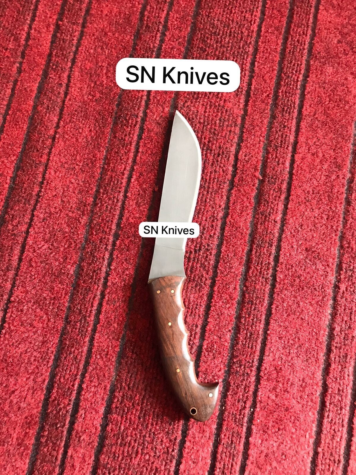 CUSTOM HANDMADE SPRING STEEL HUNTING LITTLE MACHETE KNIFE SKINNER KNIFE W/SHEATH