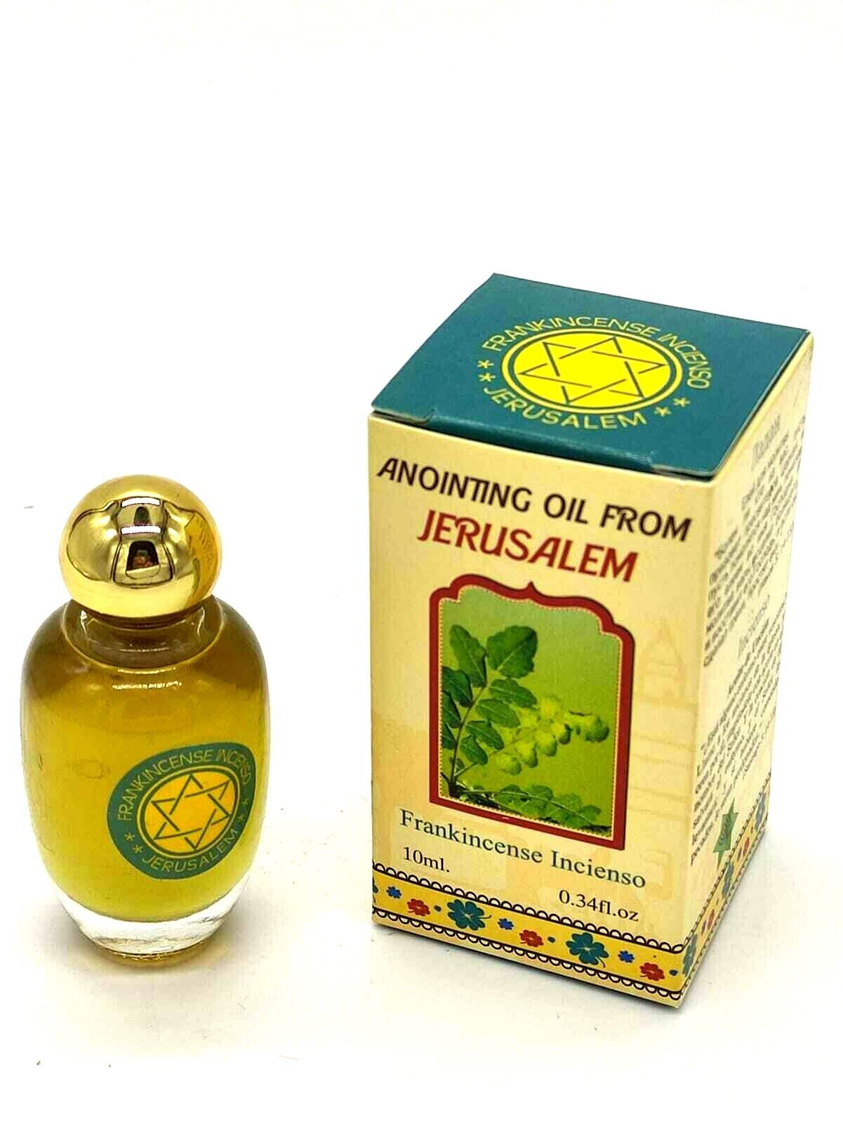 Blessed Anointing Oil Jerusalem Holy Land Frankincense Incienso 0.34oz/10ml Gift