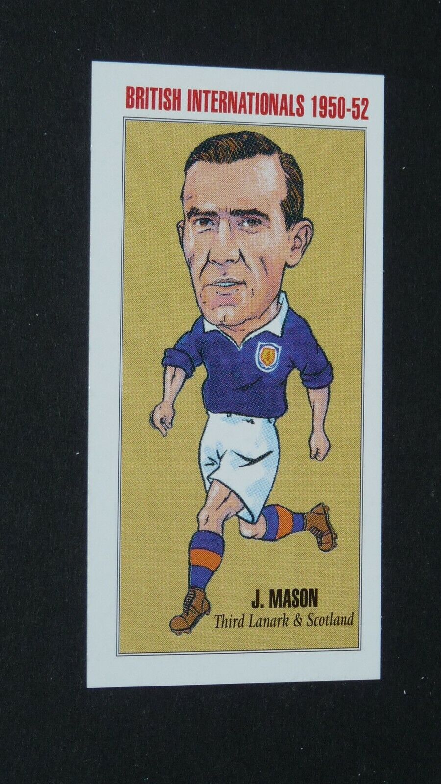 PHILIP NEILL CARD FOOTBALL 1999 BRITISH INTERNATIONALS 1950-1952 MASON SCOTSO