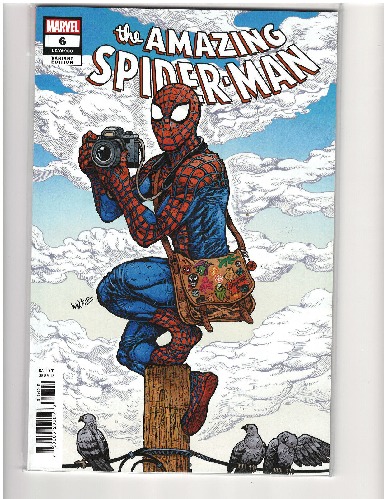 Amazing Spiderman Volume 6 #6 Maria Wolf variant Sinister Six 900 9.6