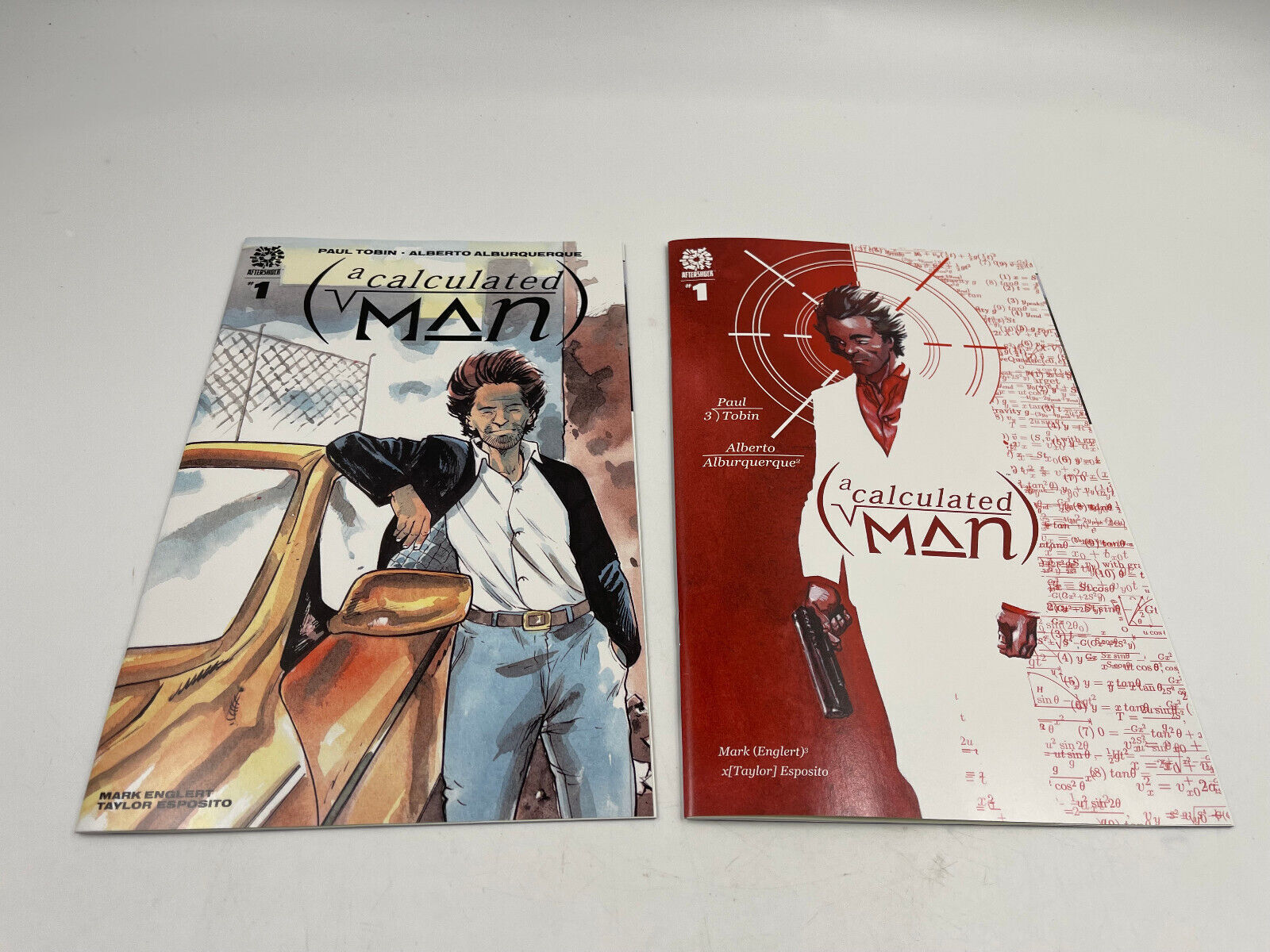A Calculated Man #1 Cover Set Main Cover and 1:15 Variant Aftershock Comics 2022
