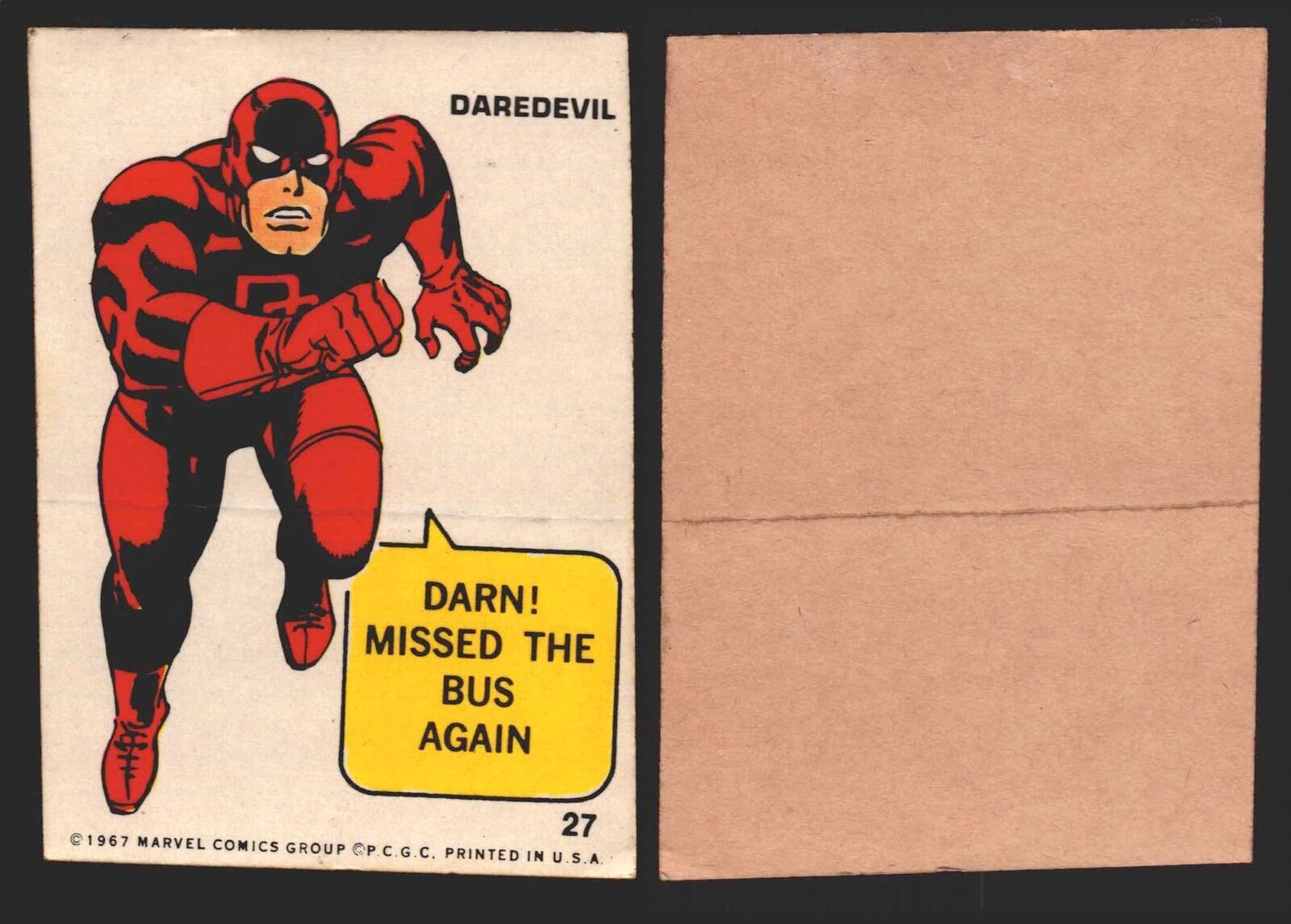 1967 Philadelphia Gum Marvel Super Hero Stickers Vintage You Pick Singles #1-55