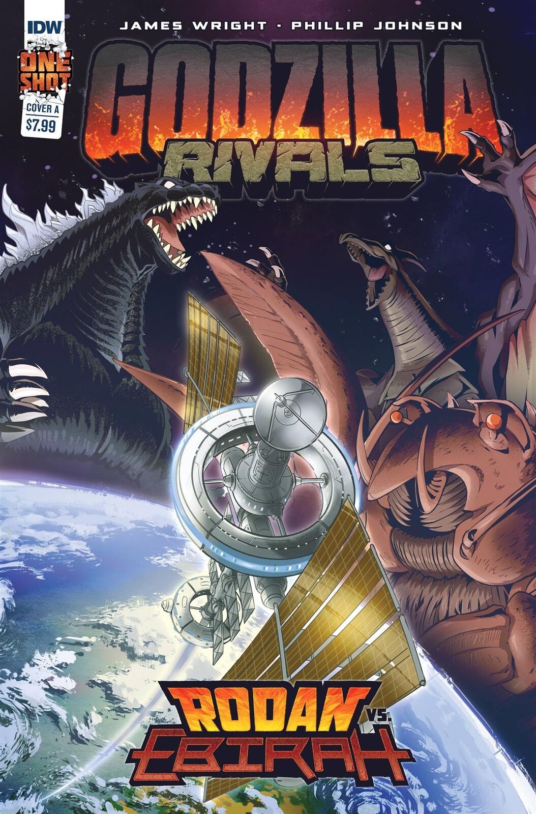 Godzilla Rivals Rodan Vs Ebirah Cvr A Johnson Idw Comic Book