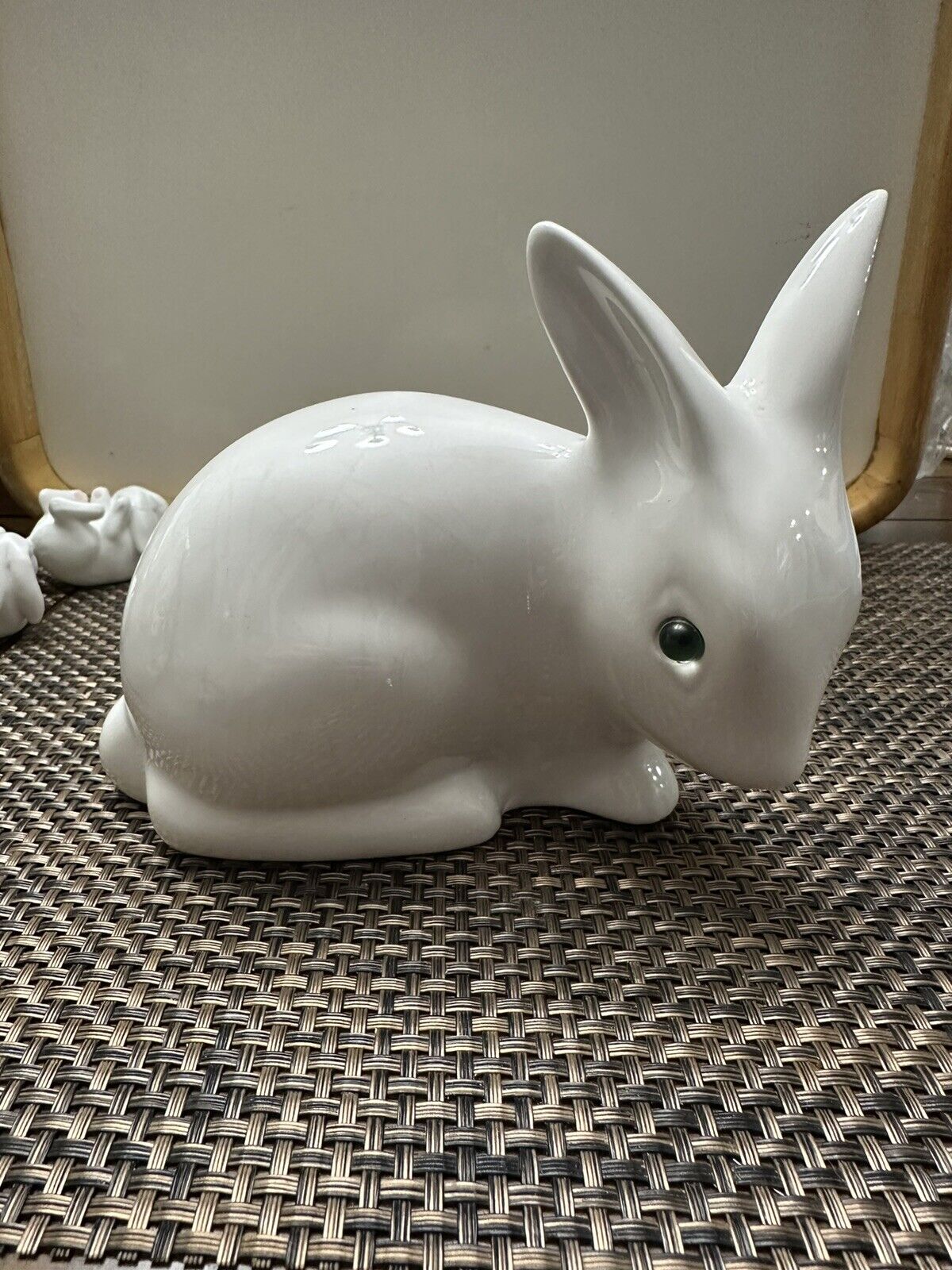 Vintage Elpa Alcobaca Ceramic Bunny Made In Portugal