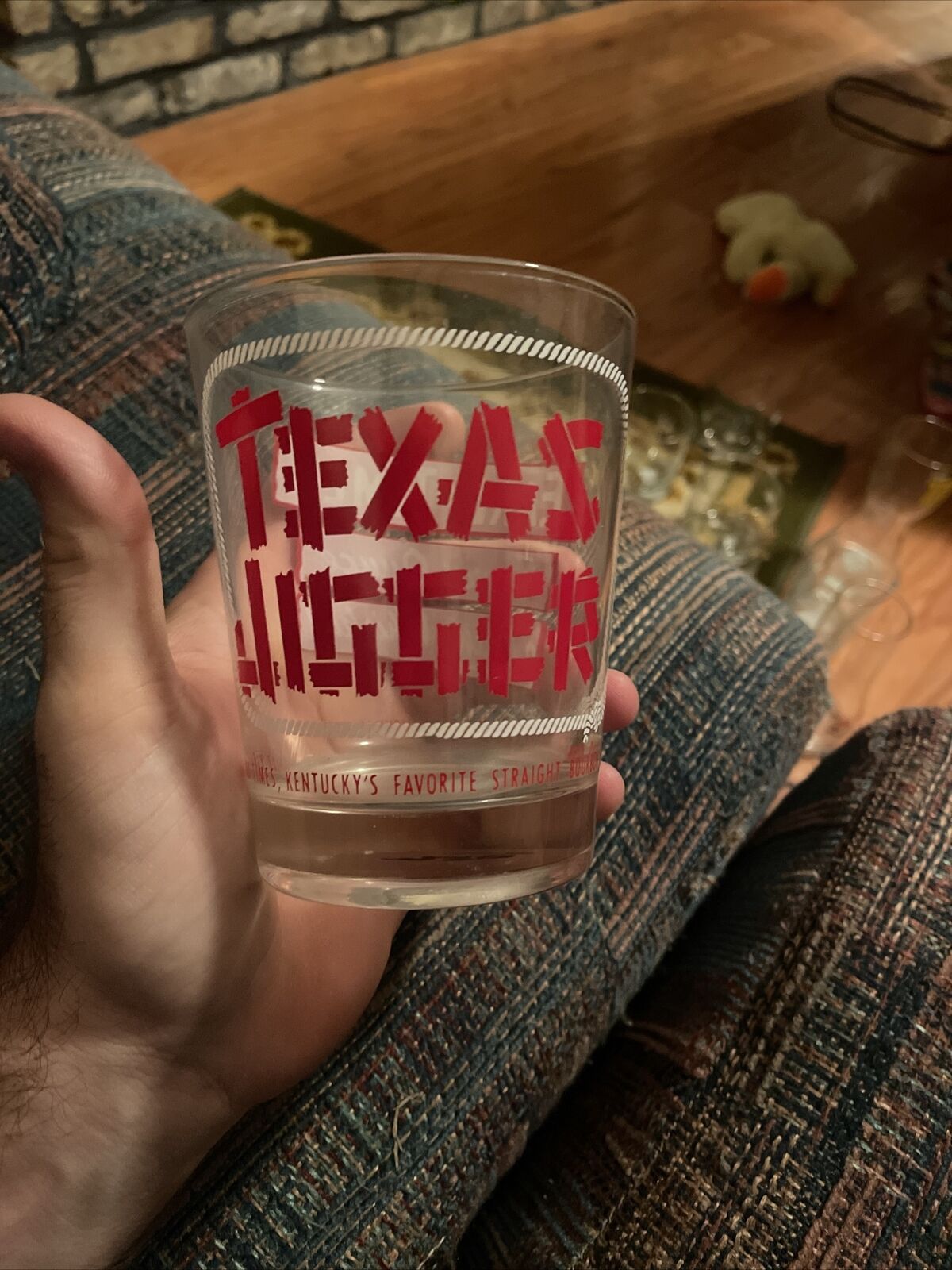 Vintage Early Times Texas Jigger whiskey glass 