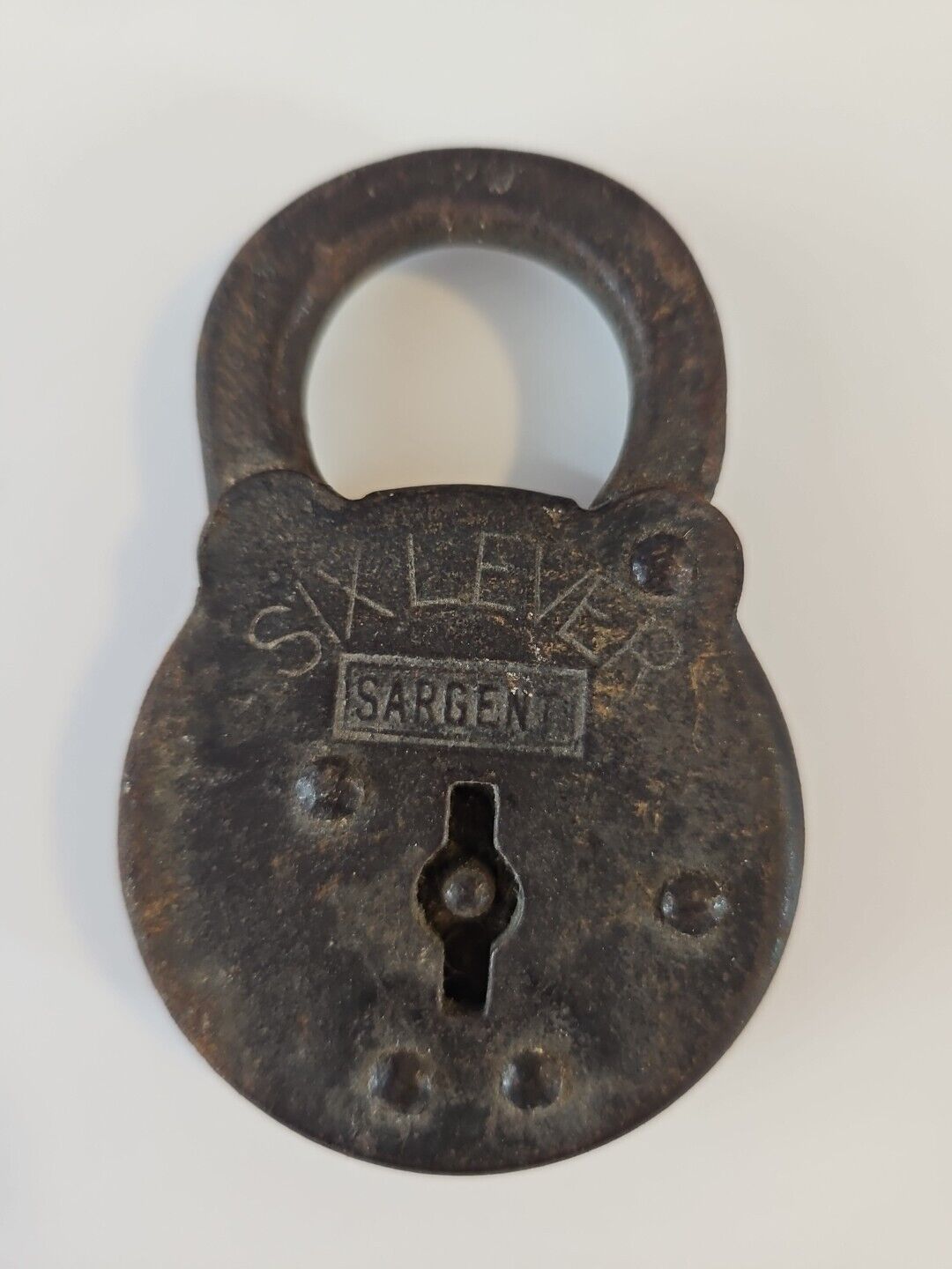 Vintage Sargent Six Lever Steel Lock *No Key*