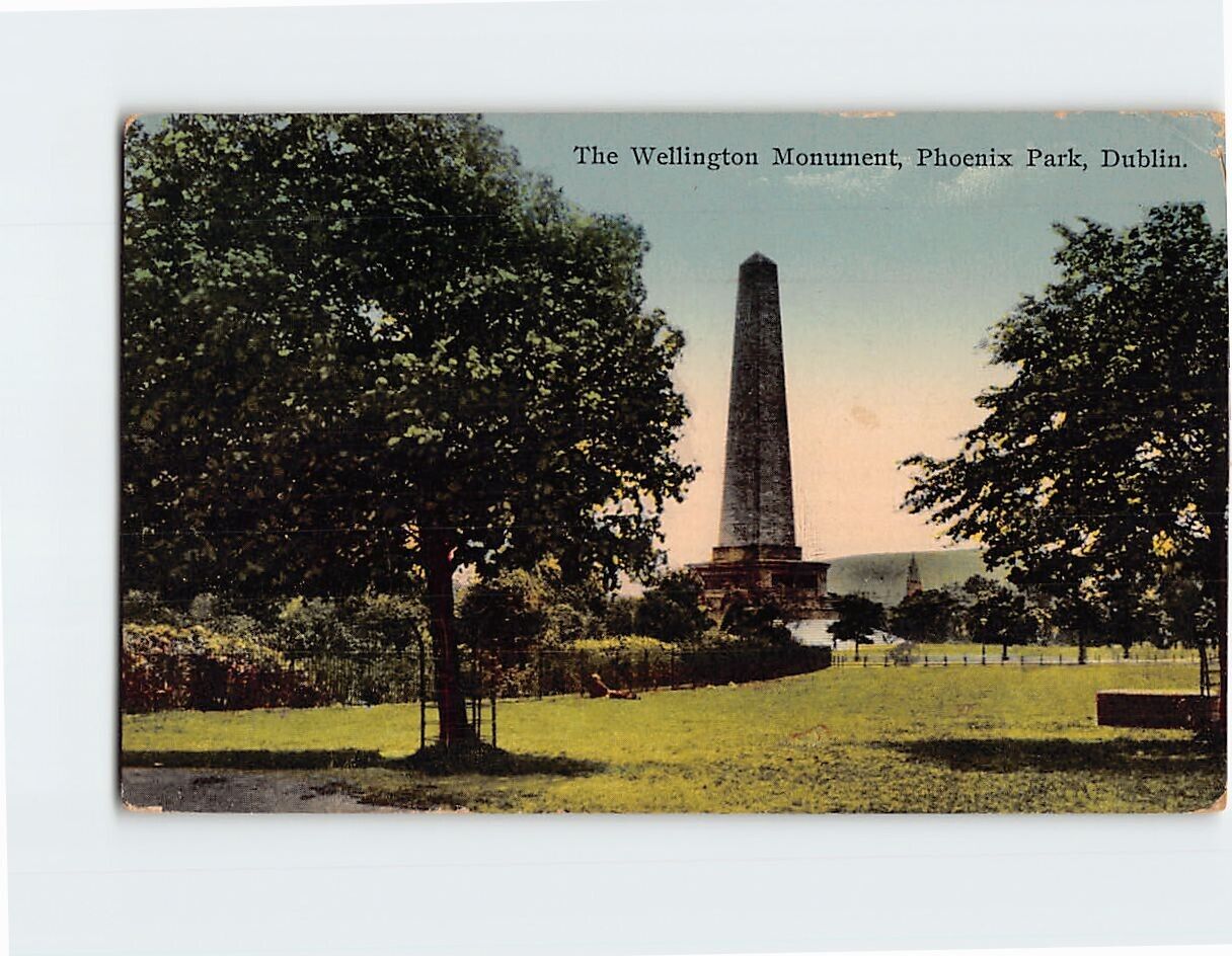 Postcard The Wellington Monument Phoenix Park Dublin Ireland