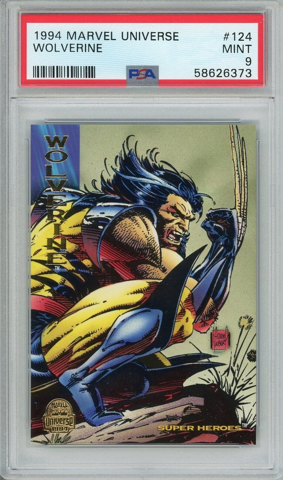 1994 Marvel Universe 124 Wolverine  PSA 9