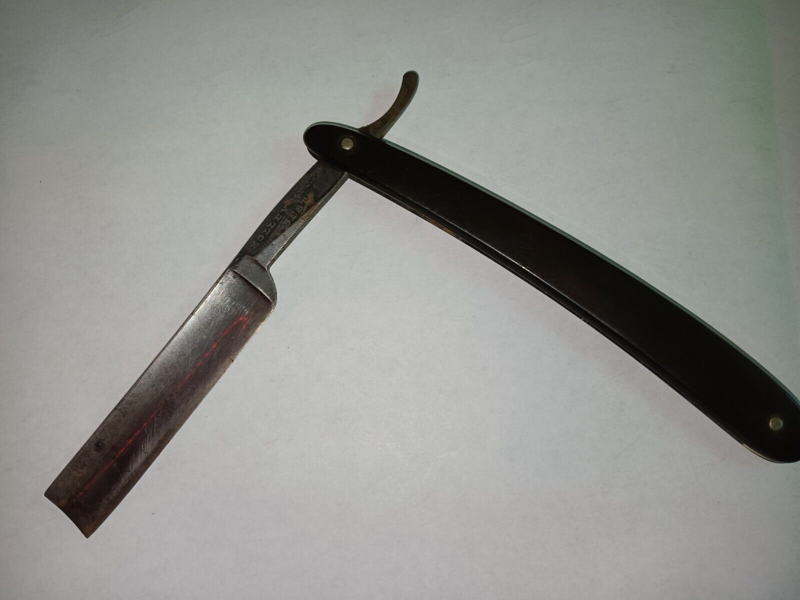 Vintage 5/8” Holley Mfg. Co. Razor Markings Are Very Lite Shave Ready USA