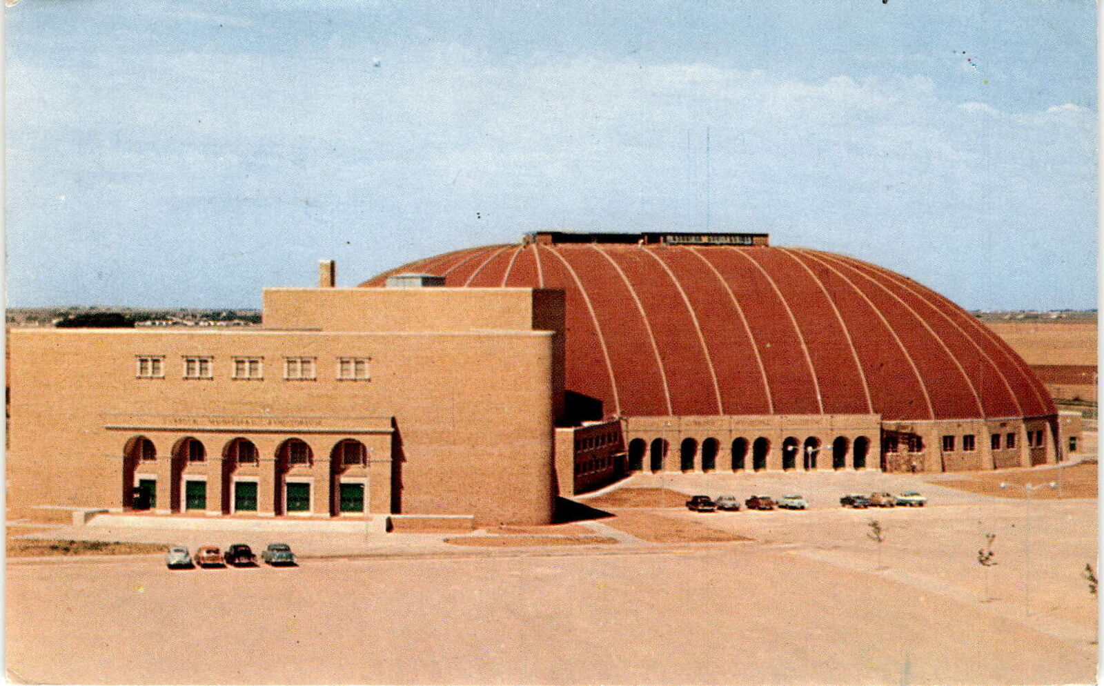 Allmus Lubbock Municipal Auditorium-Coliseum, Texas Tech campus, John Postcard