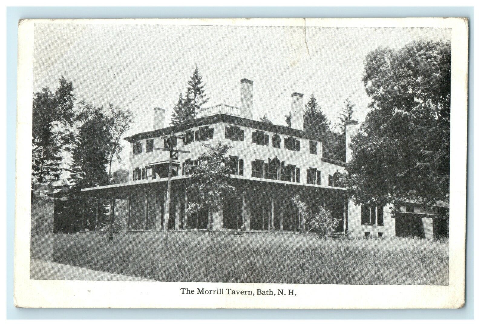 1906 The Morrill Tavern Bath New Hampshire NH Antique Postcard