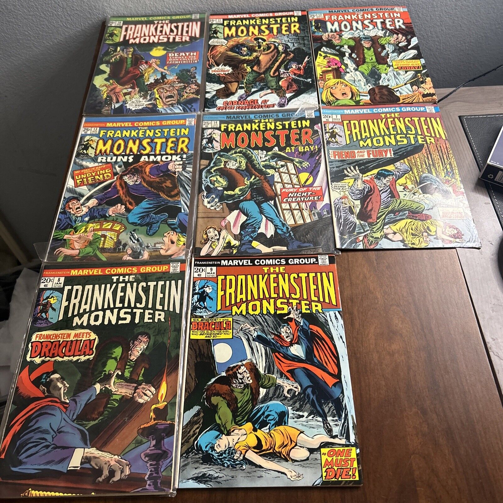 The Frankenstein Monster Comic Book 1975 Marvel lot 8