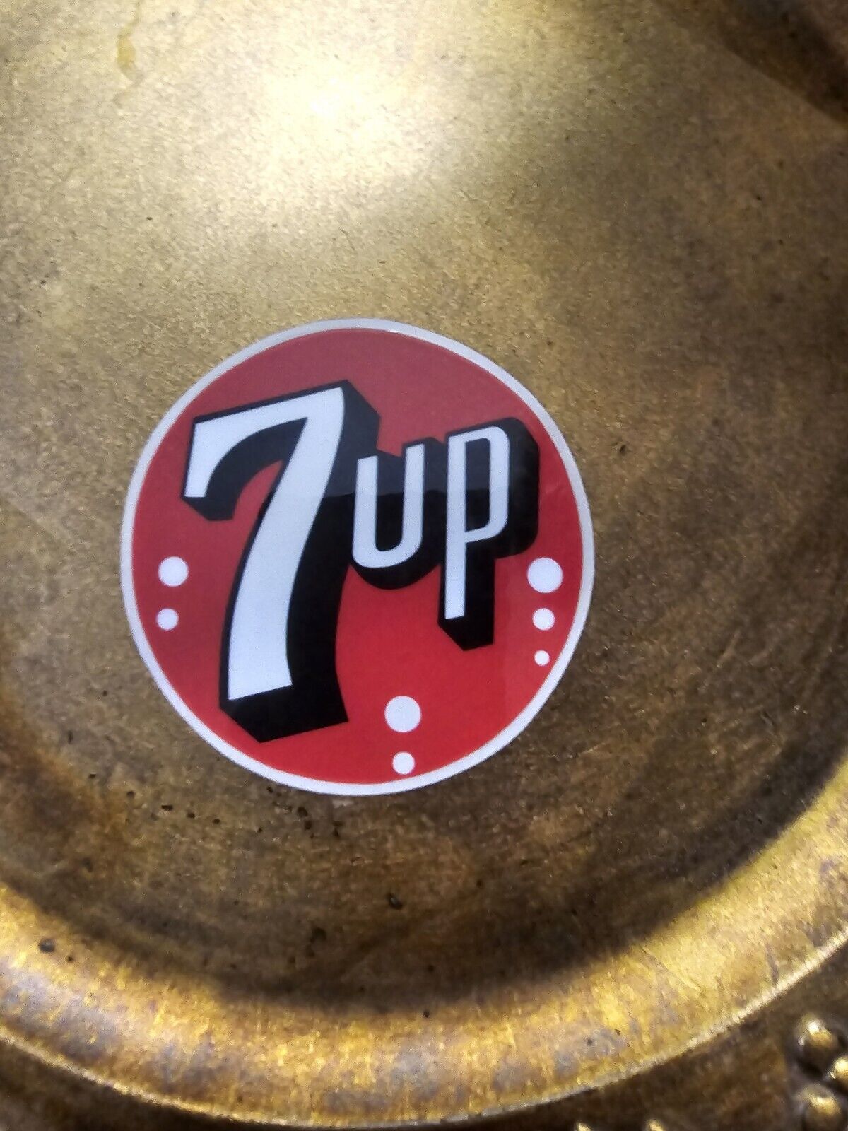 Vintage 7up 7-UP Red/Green 1943-1972 soda pop sticker decal