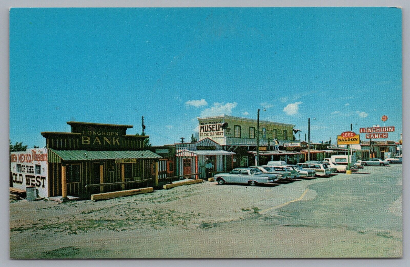 The Longhorn Ranch Museum And Ghost Town Old West Route 66 Postcard