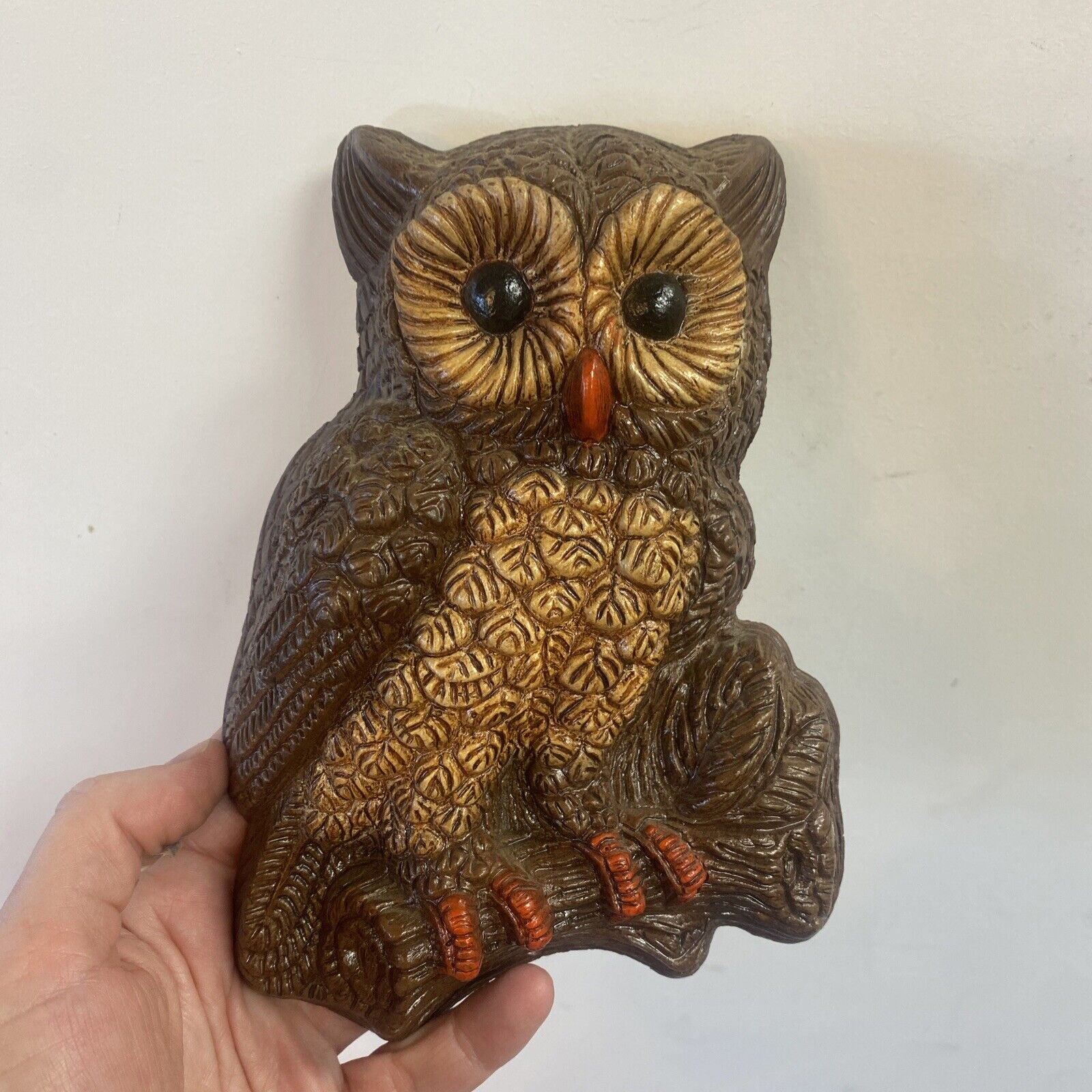 Vintage Owl Wall Hanging Art Decor Owl 7”x5”(Foamcraft) Plaque
