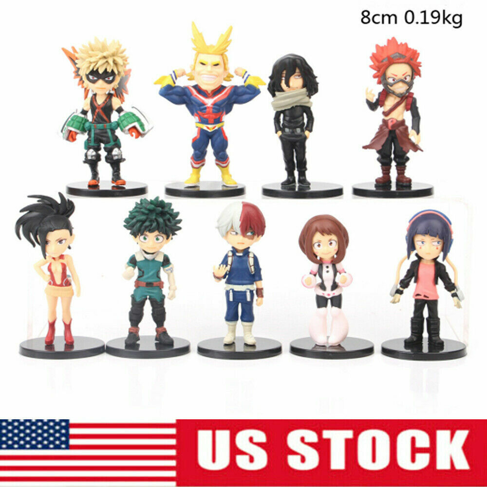New My Hero Academia 9 Pcs/Set mini action figure toy models PVC Figures Gift