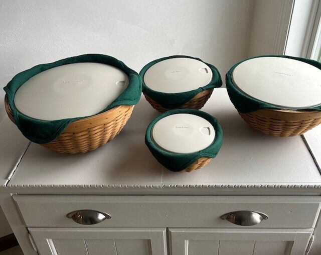 Longaberger Set of 4 Bowl Baskets (7\