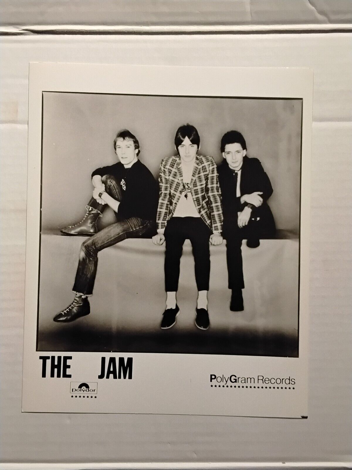 The Jam British Mod Band Vintage 1979 Polygram Photo Paul Weller Bruce Foxton