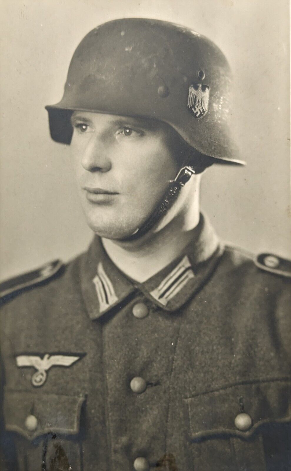 Postcard Real Photo World War II WW2 German Soldier 1940