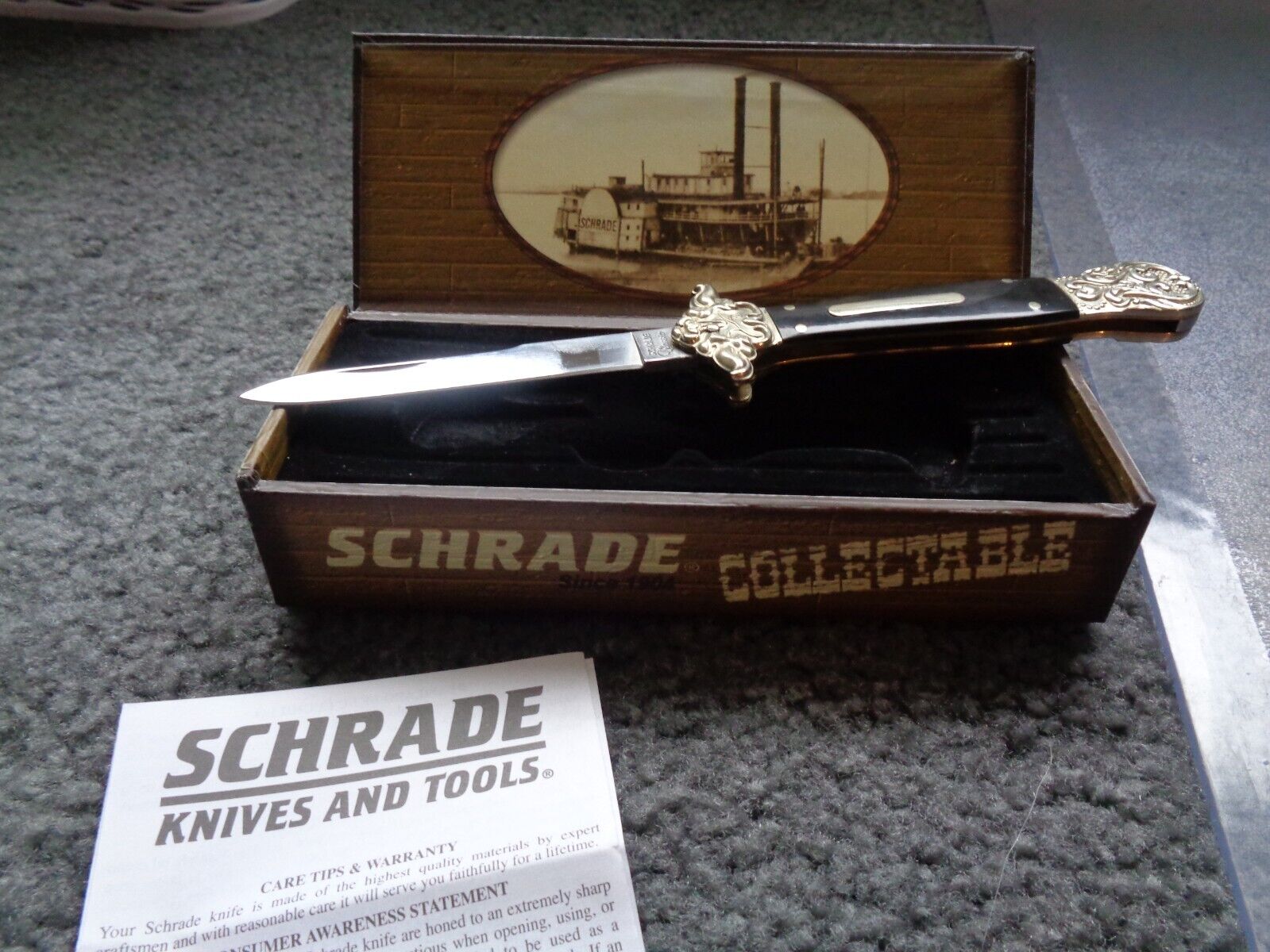 Vintage Collectable 2008 Schrade Stewart A Taylor And Sons Knife