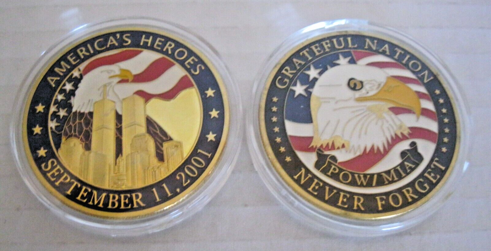 AMERICA\'S HEROES ~ SEPT 11, 2001 COIN 1.50\