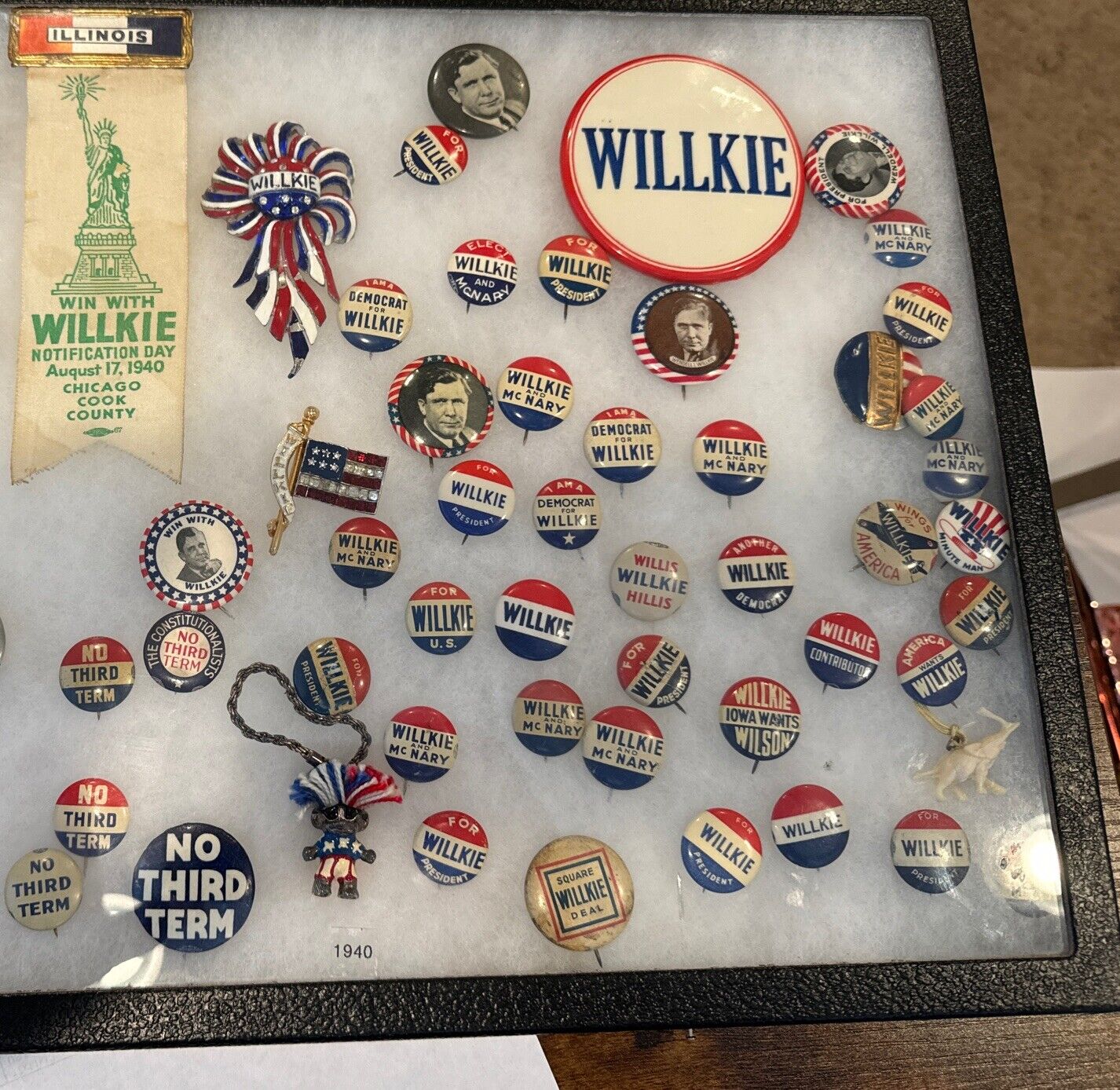 Vintage 1940\'s Willkie Political Buttons, Lot