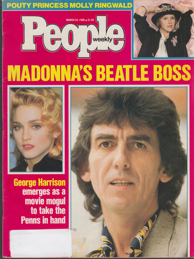 PEOPLE 3/24 1986 George Harrison Madonna Molly Ringwald Georgia O\'Keeffe
