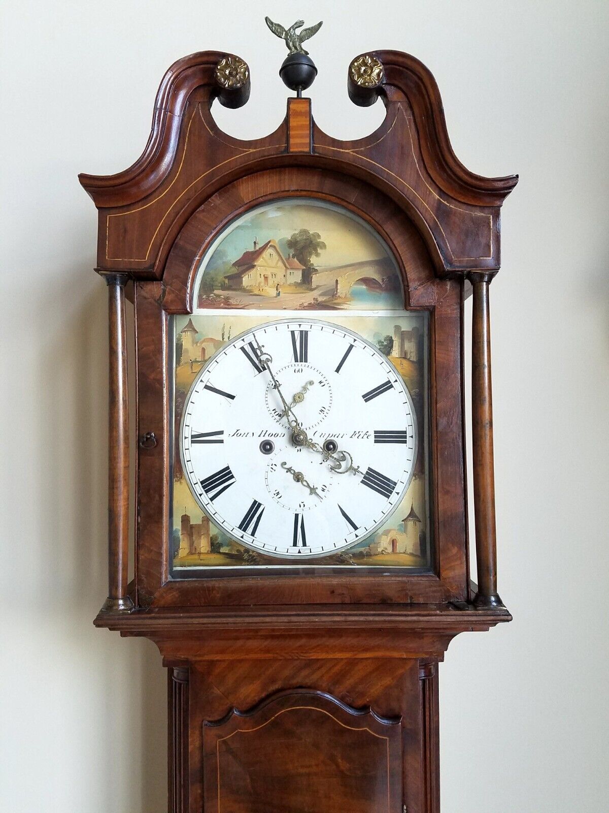 Mid 19th Century Scottish Mahogany Longcase Clock - John Hood, Fife