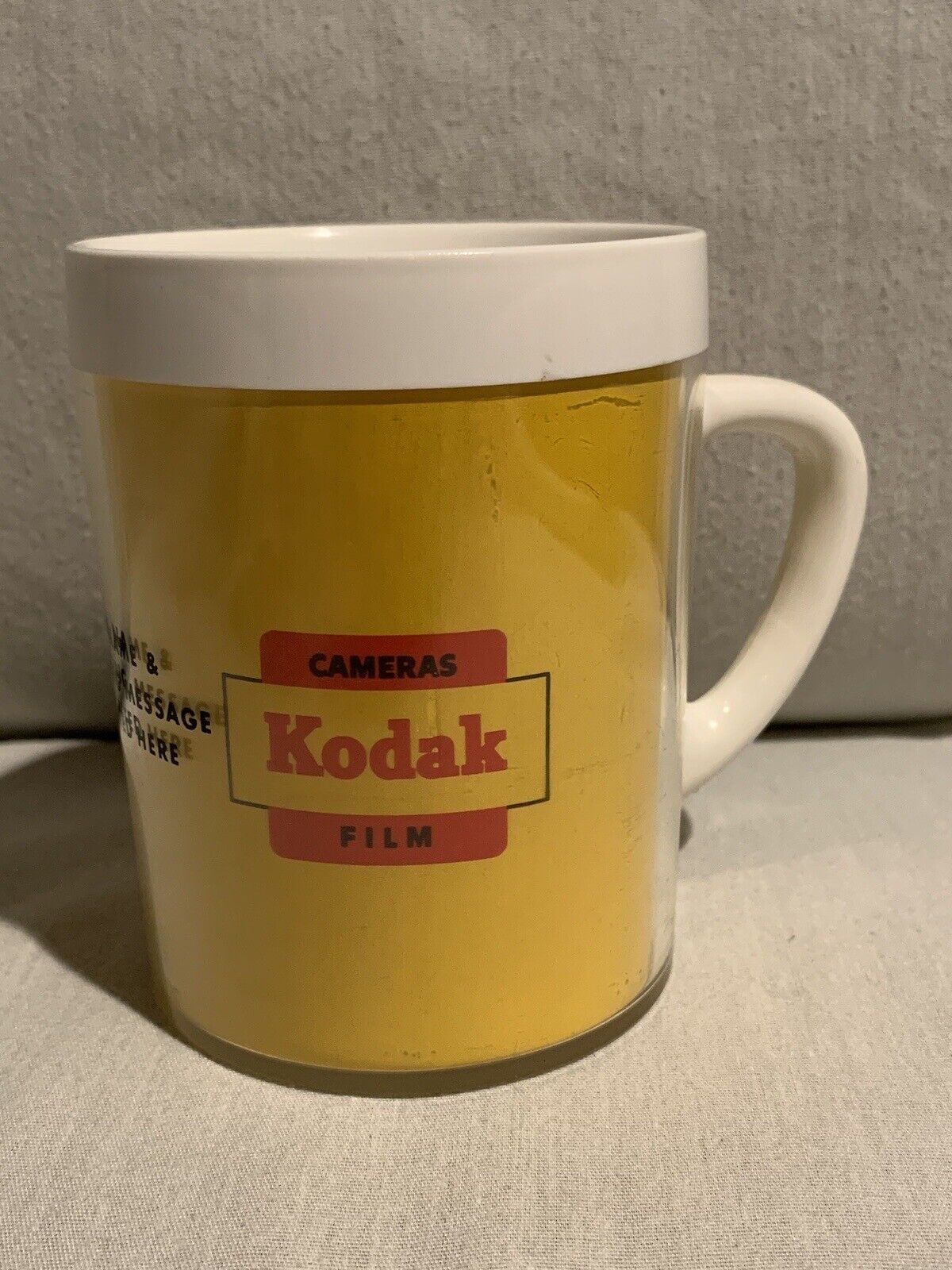 Vintage Kodak Cameras and Film Thermo Serv Insulated Mug Cup Advertising