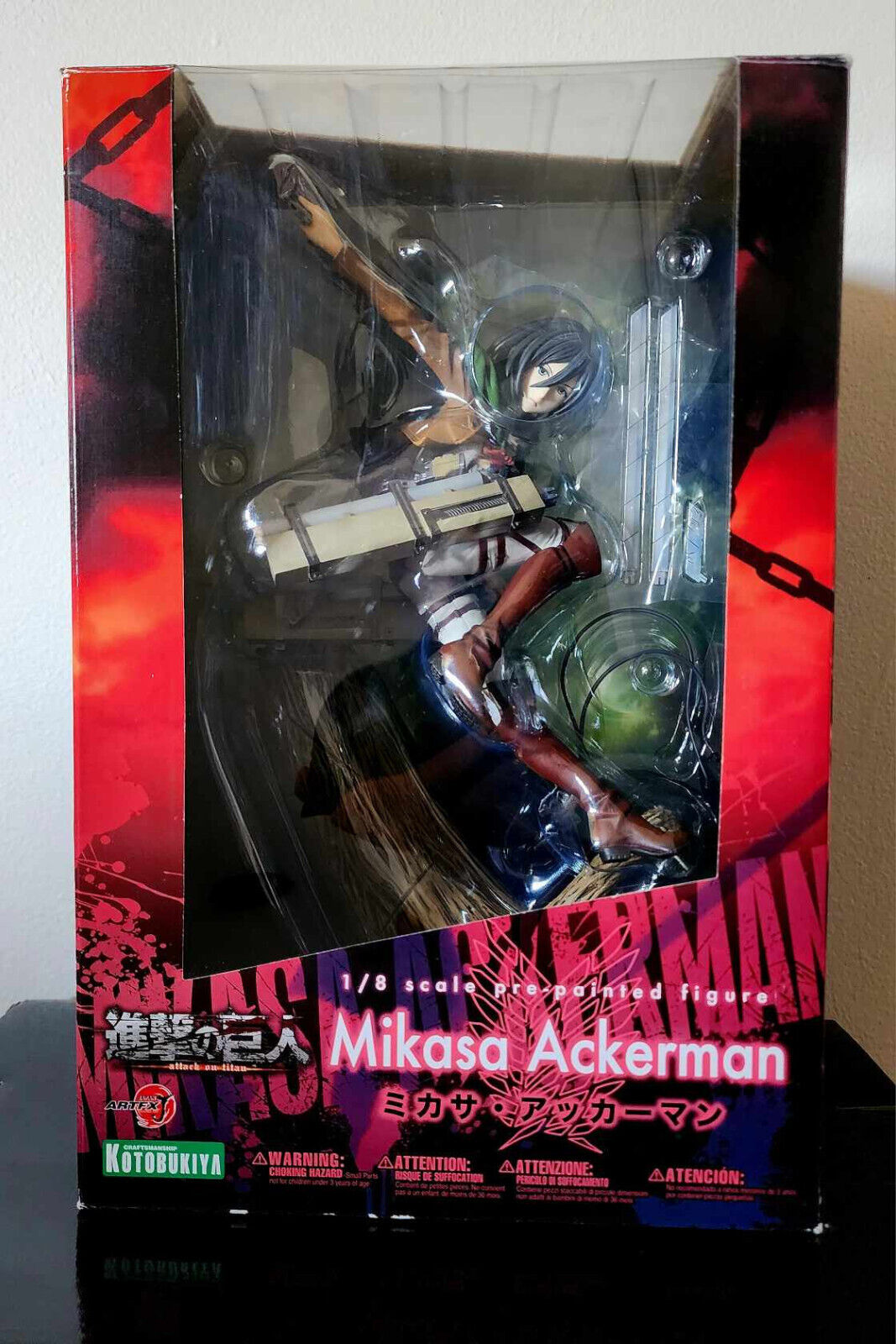 MIKASA ACKERMAN 1/8 Scale Kotobukiya ARTFX Attack on Titan  PVC Painted Figure 