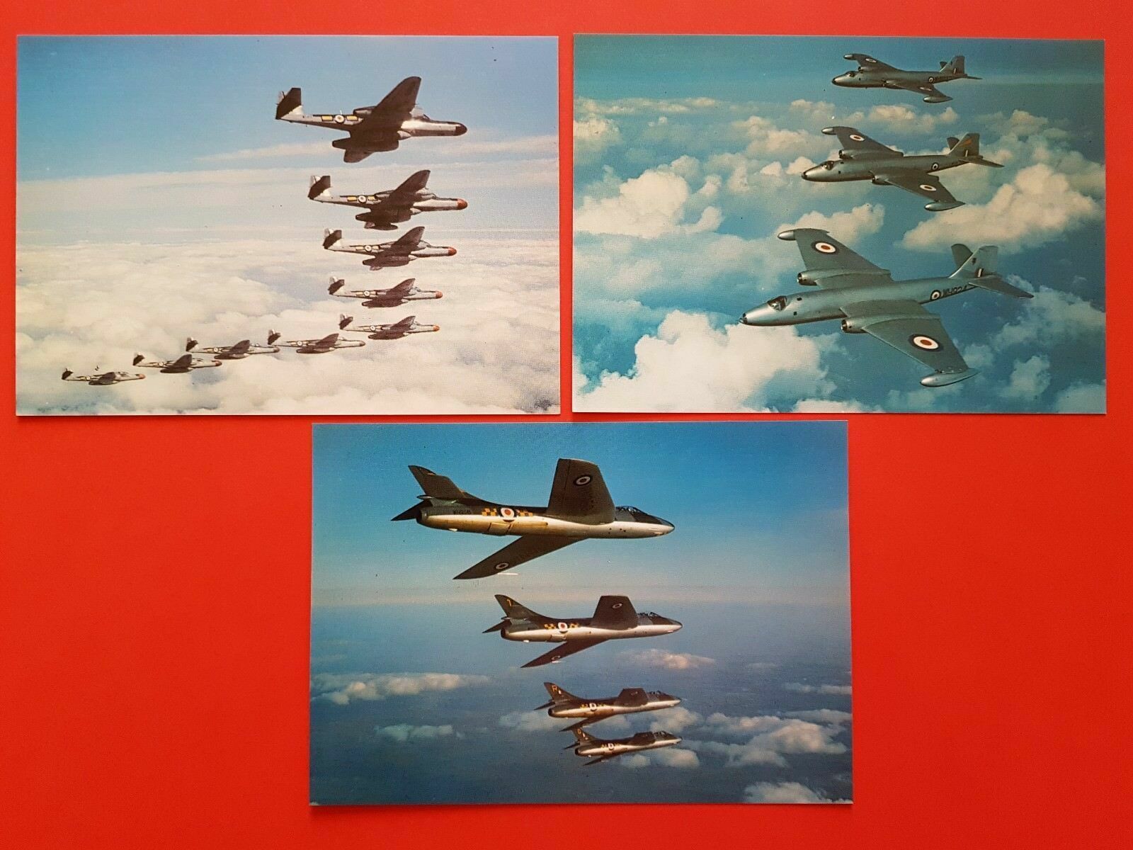 Set of 3 New Postcards RAF Museum Series of Outstanding Aircraft 1950\'s #A8