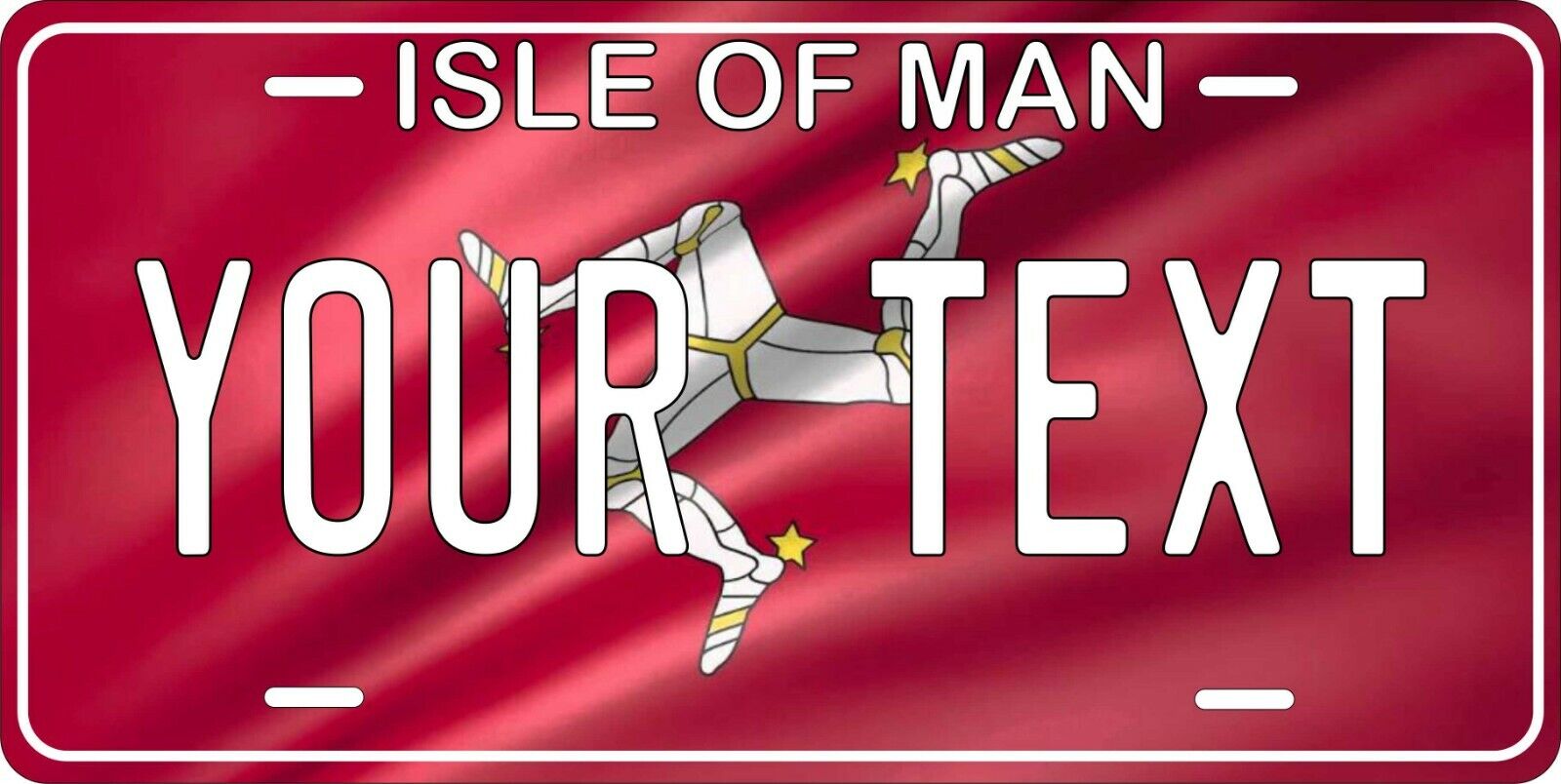 Isle of Man Flag License Plate Personalized Car Auto Bike Motorcycle Custom Tag