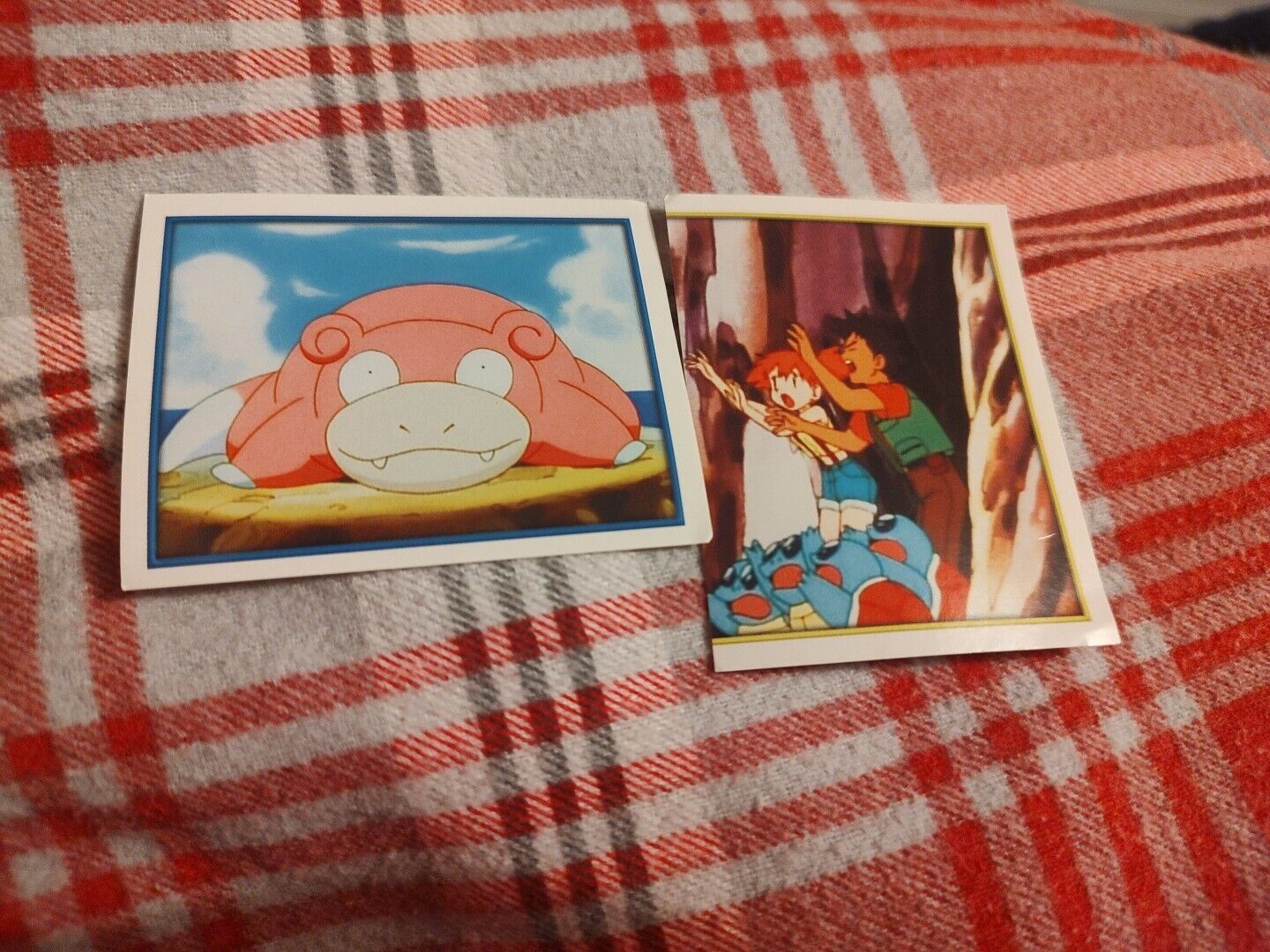 Pokémon Merlin Stickers Slowpoke And Misty And Brock Numbers 182 And 75